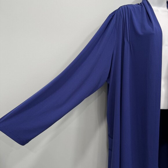 Susan Graver Liquid Knit Open Front Cardigan Jacket Size 2X Minimalist Workwear - Picture 3 of 10